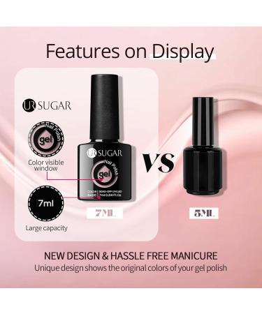 Ur Sugar UV Nail Polish Set - 6 Nude Brown Gel Colors for DIY Nail Art | Perfect for Valentine's Day Weddings & Parties - Buy Online on GoSupps.com