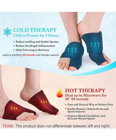 1 x Toe Ice Pack Cold Heat Therapy Gel Forefoot for Swelling Plantar Fasciitis Blisters Bunions Hallux Valgus Sports Inj - Buy Online on GoSupps.com