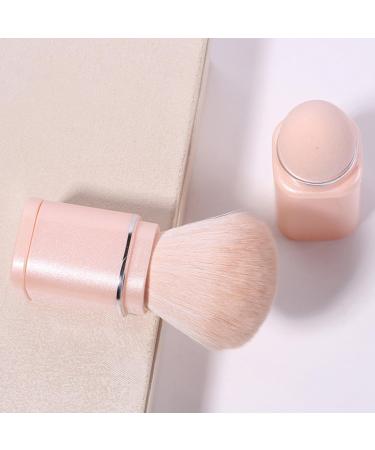 Buy Soft Retractable Makeup Brush Set - Portable Mini Brushes for Travel (Light Beige) | Best Quality eCommerce Shipping Worldwide - Buy Online on GoSupps.com