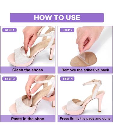 6 Pairs Women's Clear Gel Ball of Foot Cushions Metatarsal Pads - High Heel Inserts for All-Day Comfort and Pain Relief - Buy Online on GoSupps.com