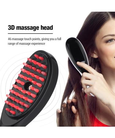 Sonic Vibration Scalp Massage Comb with Light Therapy - Anti-Hair Loss & Anion Spray Hair Growth Brush for Stress Relief - Buy Online on GoSupps.com