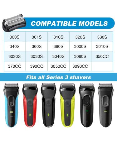 Buy Series 3 32B Replacement Shaver Head - Compatible with Braun S3 Models - 2 Pack - Buy Online on GoSupps.com