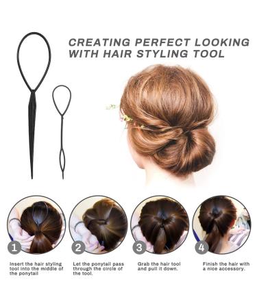 40 Pcs Hair Styling Kit Set - DIY Fashion Hair Accessories for Women | Spiral Braiding Tool for Hairstylists - Buy Online on GoSupps.com