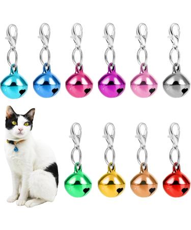 COMNICO 10 pcs Pet Bells for Dog Cat Collar Metal Round Collar Charms Loud Crisp Sound with Clasps Kitten Small Animal Pendant Accessories Christmas Decoration Jingle Bell(Colourful) - Buy Online on GoSupps.com
