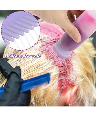 HAILM Root Comb Applicator Bottles 4 Pcs 6oz Root Comb Applicator Bottles -Achieve Salon-Quality Hair at Home Perfect for Hair Coloring and Dyeing - Buy Online on GoSupps.com