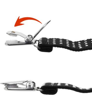 Mitten and Hat Clips - Secure Attachment for Gloves and Beanies - 2 Sets in Black - Ideal for Toddlers Playing in Snow - Never Lose Mittens Again - Buy Online on GoSupps.com