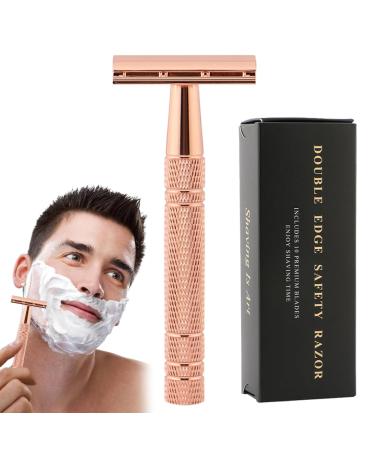 Safety Double Edge Stainless Steel Razors for Men - Close & Smooth Shave | Detachable Head - Buy Online on GoSupps.com