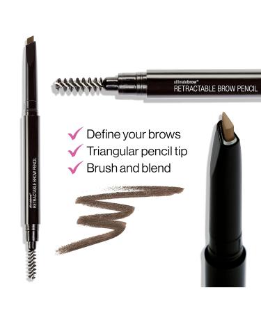 WET N WILD Ultimate Brow Retractable Brow Pencil - Dark Brown | Perfect Eyebrow Definition | International Shipping Available - Buy Online on GoSupps.com