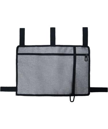Caroo Walker Bag Basket with Cup Holder - Walker Rollator Organizer for Seniors & Elderly - Water-Resistant Gray Carry Pouch - Buy Online on GoSupps.com