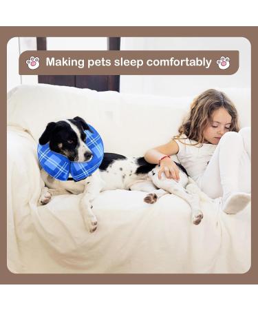 Lynun Adjustable Inflatable Dog & Cat Collar - Soft Leak Protection Blue | Ideal for Comfort & Safety - Buy Online on GoSupps.com