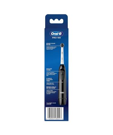 Oral-B Pro 100 Charcoal Electric Toothbrush (Pack of 2) - Battery Powered Black | International Shipping Available - Buy Online on GoSupps.com