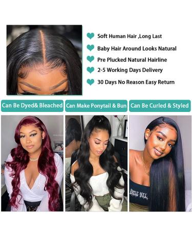 Fairgreat 4x4 Lace Front Human Hair Wig 16 Inch | Brazilian Body Wave Wig for Black Women - Buy Online on GoSupps.com