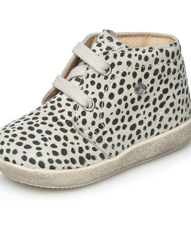 Falcotto Conte Leather Lace-ups in Ice Grey/Black White - Size 18 - Buy Online on GoSupps.com