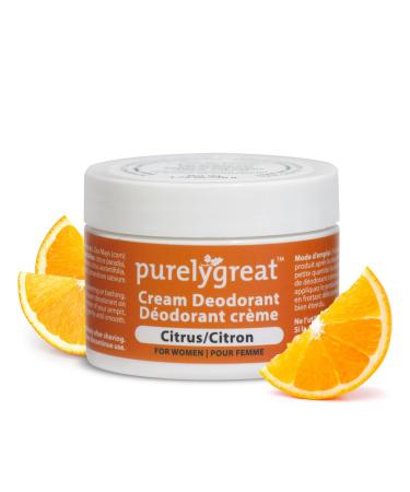 Aluminum-Free Deodorant Cream Citrus Scent 1.76oz