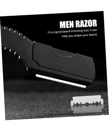 Minkissy 2-St Rapid Holder Men's Razor | Ergonomic Mustache & Beard Cutting Tool | Rustproof Stainless Steel | Salon Quality Replacement - Buy Online on GoSupps.com