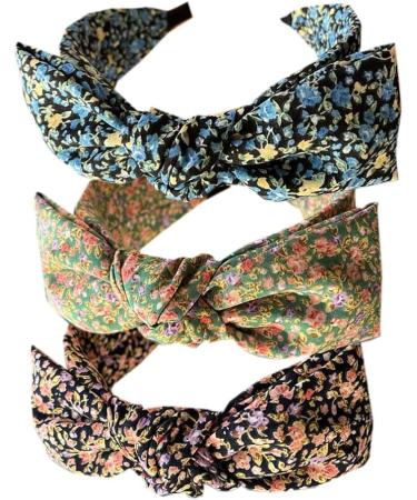 Wide Headband for Women Knotted Hairband Fabric Hairband Hoops Twist Headbands Hair Accessories For Girls (CWidHuaBow) - Buy Online on GoSupps.com