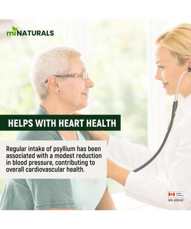 miNATURALS Psyllium Husk Capsules + Calcium | 220 Soluble Fibre Supplement Pills | Use as Stool Softner & Constipation Relief for Men Women | Supports Digestive Health - Buy Online on GoSupps.com