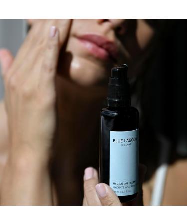 Blue Lagoon Skincare Hydrating Cream - Lightweight Face Cream - Absorbs Quickly - Lasting Hydration - Revitalizes Skin - Delicate Cream - No Fragrance - Dermatologically Tested - 50ML - Buy Online on GoSupps.com