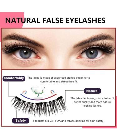Baybella Magnetic Eyelashes Baybella Beauty Magnetic Eyelashes Baybella Magnetic Lashes Natural Looking 3D Natural Magnetic Eyelashes with Eyeliner Kit Easy to Wear (Style F) - Buy Online on GoSupps.com