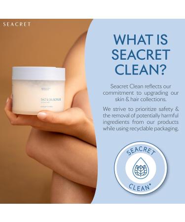 Seacret Dead Sea Body Scrub - Mineral & Oil Salt Peeling for Radiant Skin 400g - Buy Online on GoSupps.com