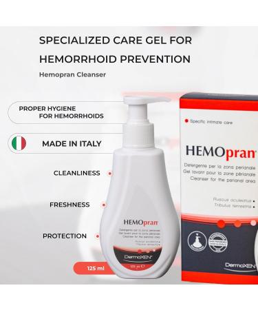 DermoXEN HEMOpran Intimate Washing Gel for Daily Perianal Hygiene Gentle Cleansing Without SLS and Parabens For Sensitive Skin Suitable for Men Women and Children - Buy Online on GoSupps.com
