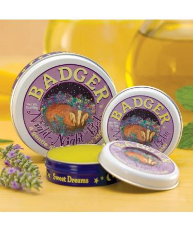 Badger Organic Night-Night Balm - Lavender & Chamomile 0.75 oz | Relax & Sleep Aid - Buy Online on GoSupps.com