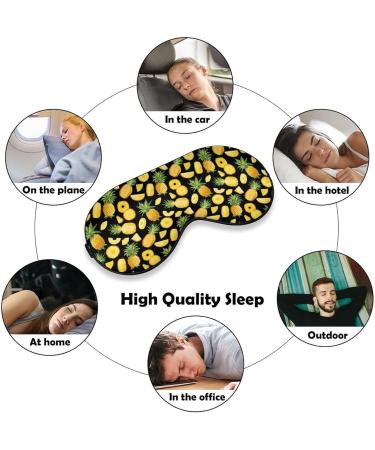 Buy Tropical Fruit Pineapple Sleep Mask | Adjustable Eye Shade for Women - Comfortable & Stylish - Buy Online on GoSupps.com