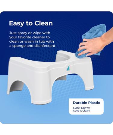 Squatty Potty Adjustable Toilet Stool - Original 2.0, 7 or 9 Height, Removable Topper - Adults & Kids - Buy Online on GoSupps.com