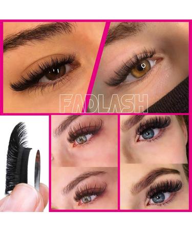 FADLASH 2D-10D D Curl 0.07 Self Fanning Eyelash Extensions 15-20mm Mix Tray - Buy Online on GoSupps.com