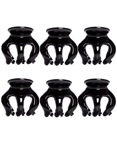 RC Roche Ornament 6 Pcs Womens Pumpkin Hair Claw Clips - No Slip Grip, Strong & Durable, Premium Quality Beauty Accessory - Medium Black (Pack of 6) - Buy Online on GoSupps.com