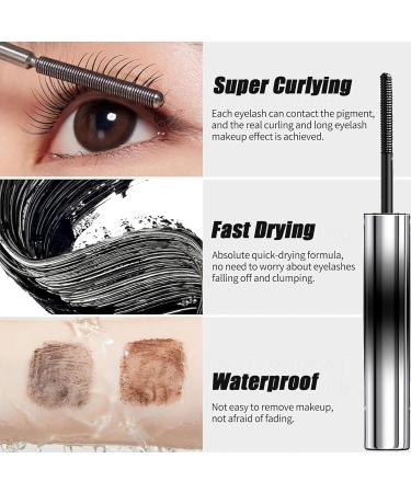 Vivavogue Lash Kapeine Iron Wand Mascara Vervaci Iron Rod Mascara Waterproof Vervaci Mascara 3d Curling Eyelash Iron Mascara with Eyelash Curler Long-Lasting and Smudge (2*Black) - Buy Online on GoSupps.com