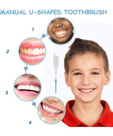 200 PCS Soft Silicone Double-Sided Toothpicks - Box Dental Brush Stick for Mouth Care | 6 Sets Kitchen Utensils - Blue - Buy Online on GoSupps.com