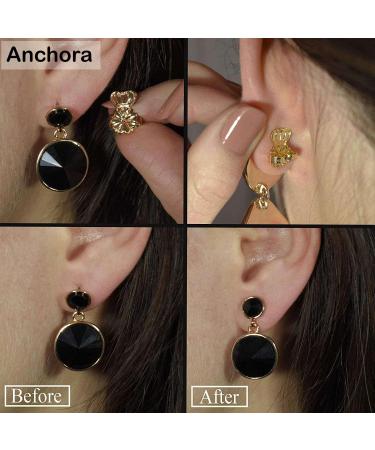 ANCHORA Original Magic Earring Backs - Earring Lifters for Heavy & Droopy Ears | Earlobe Secure Clear Miracle - BAX - Buy Online on GoSupps.com
