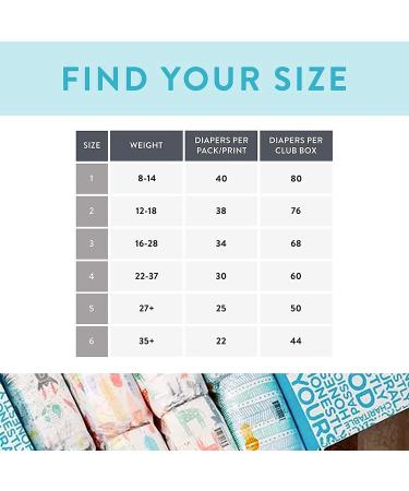 The Honest Company Clean Conscious Diapers - Plant-Based & Sustainable | Young at Heart + Rose Blossom | Size 2 (12-18 lbs) 76 Count Club Box - Buy Online on GoSupps.com