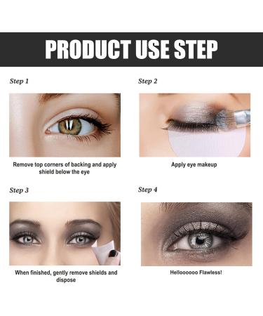 Haqatr 200 Pcs Eyeshadow Stencils & Tape for Eye Makeup | Non-Woven Fabric Eye Mask for Flawless Eye and Lip Makeup - Ideal for Women - Buy Online on GoSupps.com