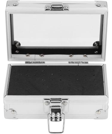 Nail Drill Holder Dustproof Nail Drill Container with Multiple Holes Lockable Design for Salon Technicians (Silver) - Buy Online on GoSupps.com