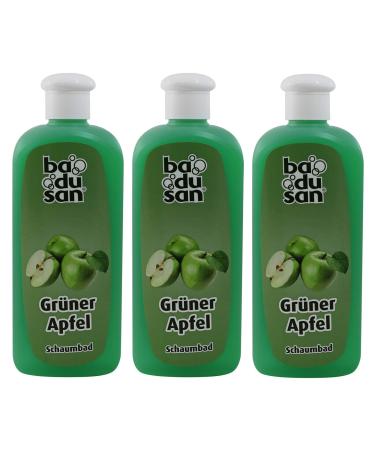 Pack of 3 Badusan bath additive bubble bath green apple 3 x 500 ml