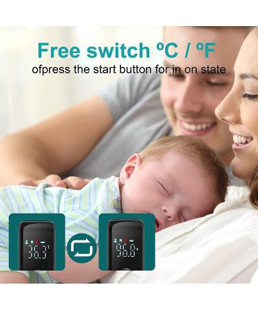 KISSBOBO Touchless Forehead Thermometer - Instant Accurate Reading for Adults, Kids & Babies - Digital Infrared with Fever Indicator - Buy Online on GoSupps.com