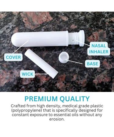 Wild Essentials Essential Oil Inhaler Tubes - 12 Pack Portable Aromatherapy Sticks Made in USA Medical Grade Plastic Compact & Lightweight - Buy Online on GoSupps.com