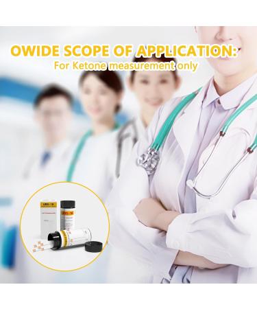 Buy Urine Ketone Test Strips URS-1K - 100 Professional Home Ketosis Tests for Rapid Analysis - Buy Online on GoSupps.com