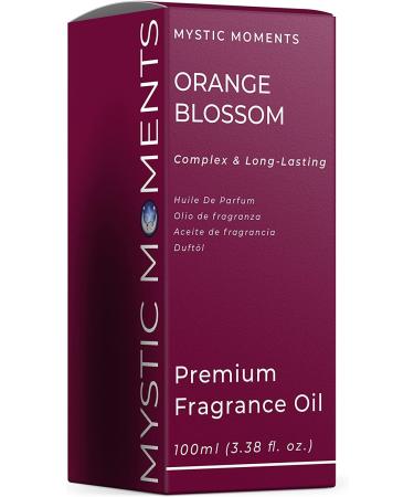 Mystic Moments Orange Blossom Fragrance Oil - 100ml | For Soaps, Candles, Bath Bombs, Oil Burners, Diffusers, Skin & Hair Care - Buy Online on GoSupps.com