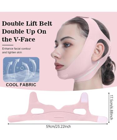 Facial Lifting Belt - Double Lift Soothing & Comfy Face Lift Strap | Breathable V Shaped Chin Up Band for Lifting & Shaping - Buy Online on GoSupps.com