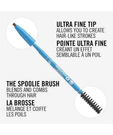 Rimmel London - Kind & Free Brow Definer Dual Ended Ultra Fine Tip and Spoolie NO mineral oils Vegan Formula - Caramel - 4 - Buy Online on GoSupps.com
