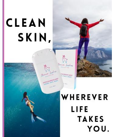 Llama Lashes Hypochlorous Mist Lash Face & Body Spray | Gentle Skin Cleanser & Refreshing Mist | Fragrance-Free pH Balanced Travel Size (1 fl oz) (2 PACK) - Buy Online on GoSupps.com