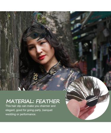 Healeved Hair Clip - Fashion Peacock Hair Pins Peacock Fascinator Peacock Hair Clip for Women and Girls - Fascinator - Buy Online on GoSupps.com