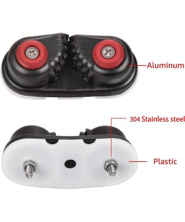 GANGUOLA Aluminum Cam Cleats for Rope | Set of 2 Ball Bearing Fast Entry Cleats | For Line Sizes Up to 5/8 Inch | Ideal for Sailing, Kayak, Canoe & Dinghy - Buy Online on GoSupps.com