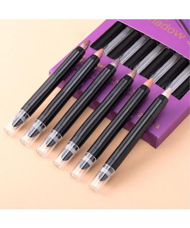 Eyeshadow Shimmer Stick Eyeshadow Shimmer Stick | Shimmer Eyeshadow Pencil 6 Colors | Smudge Proof Shadow Stick Shimmer Highlighter for Eyes Brightening for Women - Buy Online on GoSupps.com