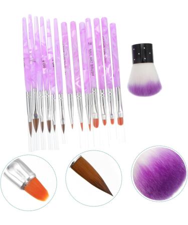 minkissy 1 Set Dust Brush Suit Pen Brush Detailing Brush Kit Manicure Brush Nail Polishing Brush 3d Acrylic Rod - Buy Online on GoSupps.com