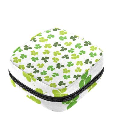 Patrick's Day Clover Menstrualpasche portable women's binding pads storage bags female menstruation first period bag for teenagers girls women women