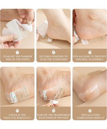 Ultra-Thin Heel Protectors Stickers | Waterproof Anti-Wear Foot Care Pads - Invisible Protection Against Cracked Heels (30 Pack - Buy Online on GoSupps.com